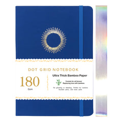 Gift-ready blue notebook with elegant celestial cover design