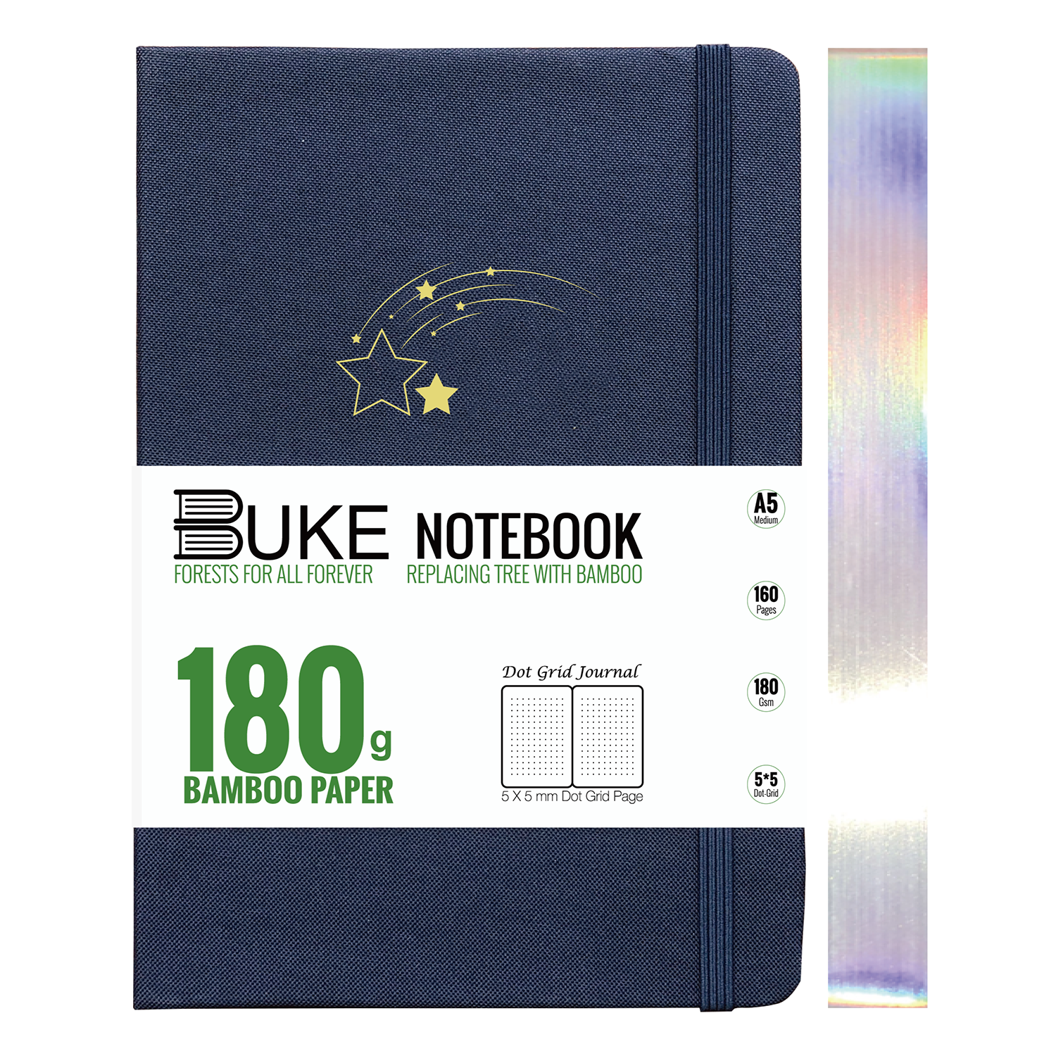 180gsm white paper dot grid notebook for journaling and planning