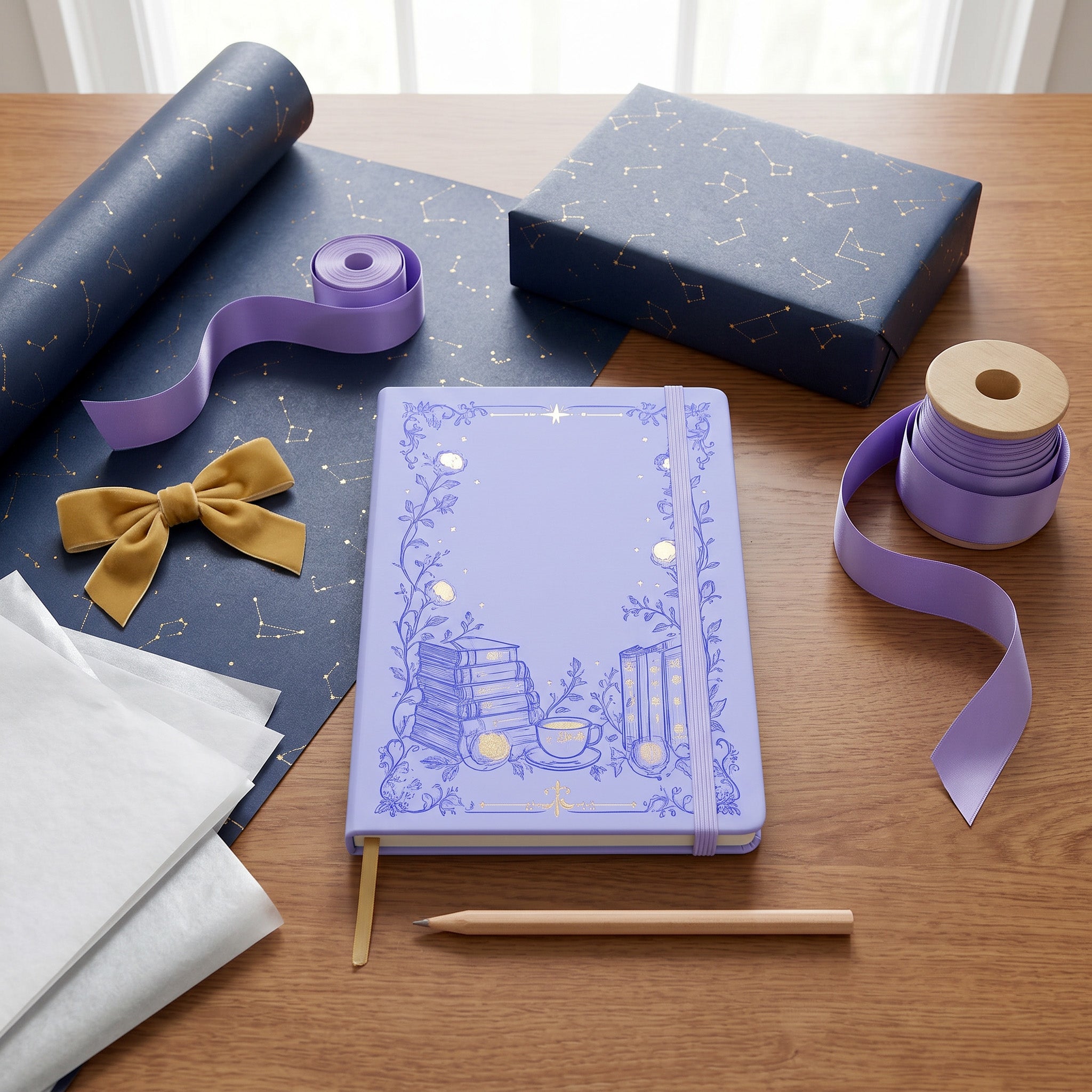 BUKE Lavender A5 Dot Grid Notebook front cover