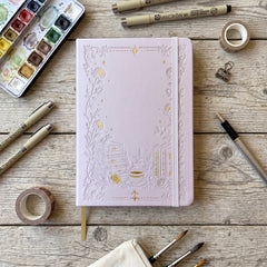 BUKE rose gold A5 Dot Grid Notebook front cover