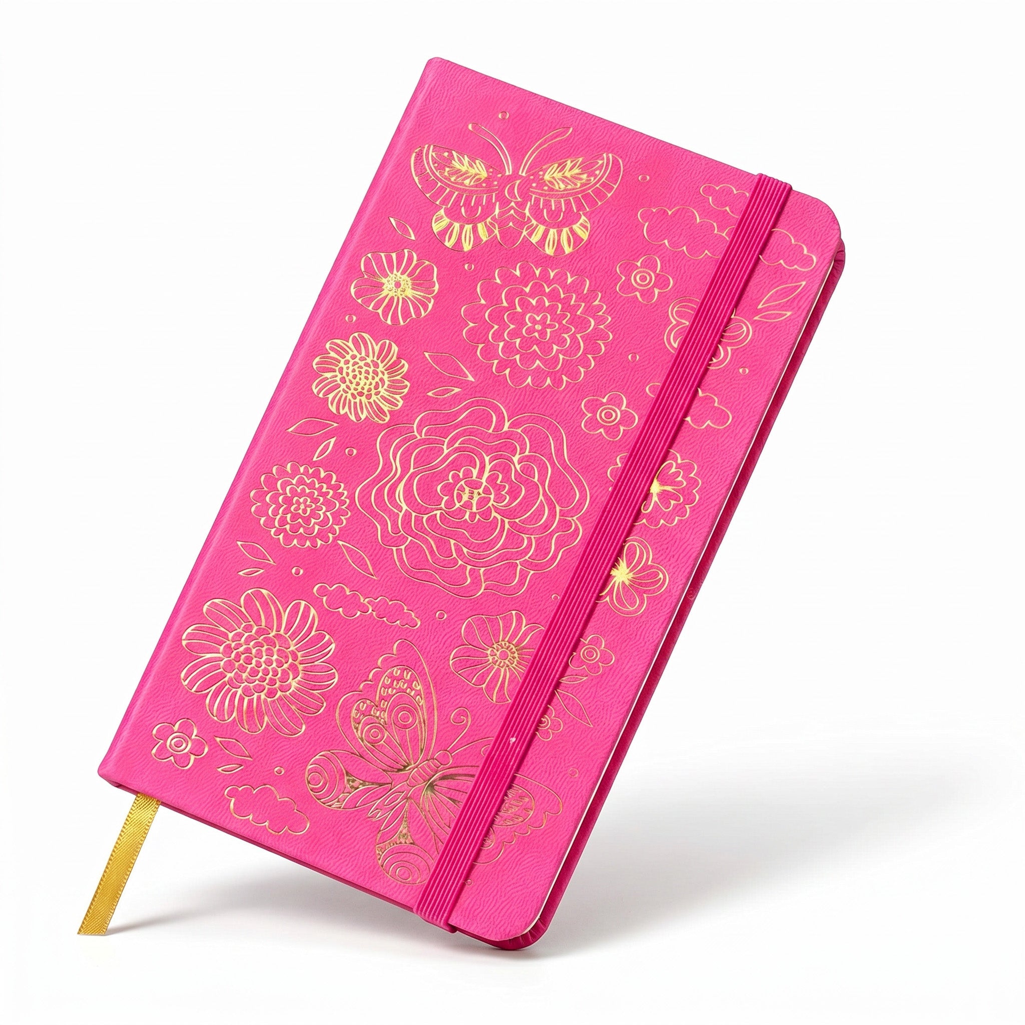 BUKE Butterfly Floral B6 Dot Grid Notebook Faux PU Leather Cover-zoom-9