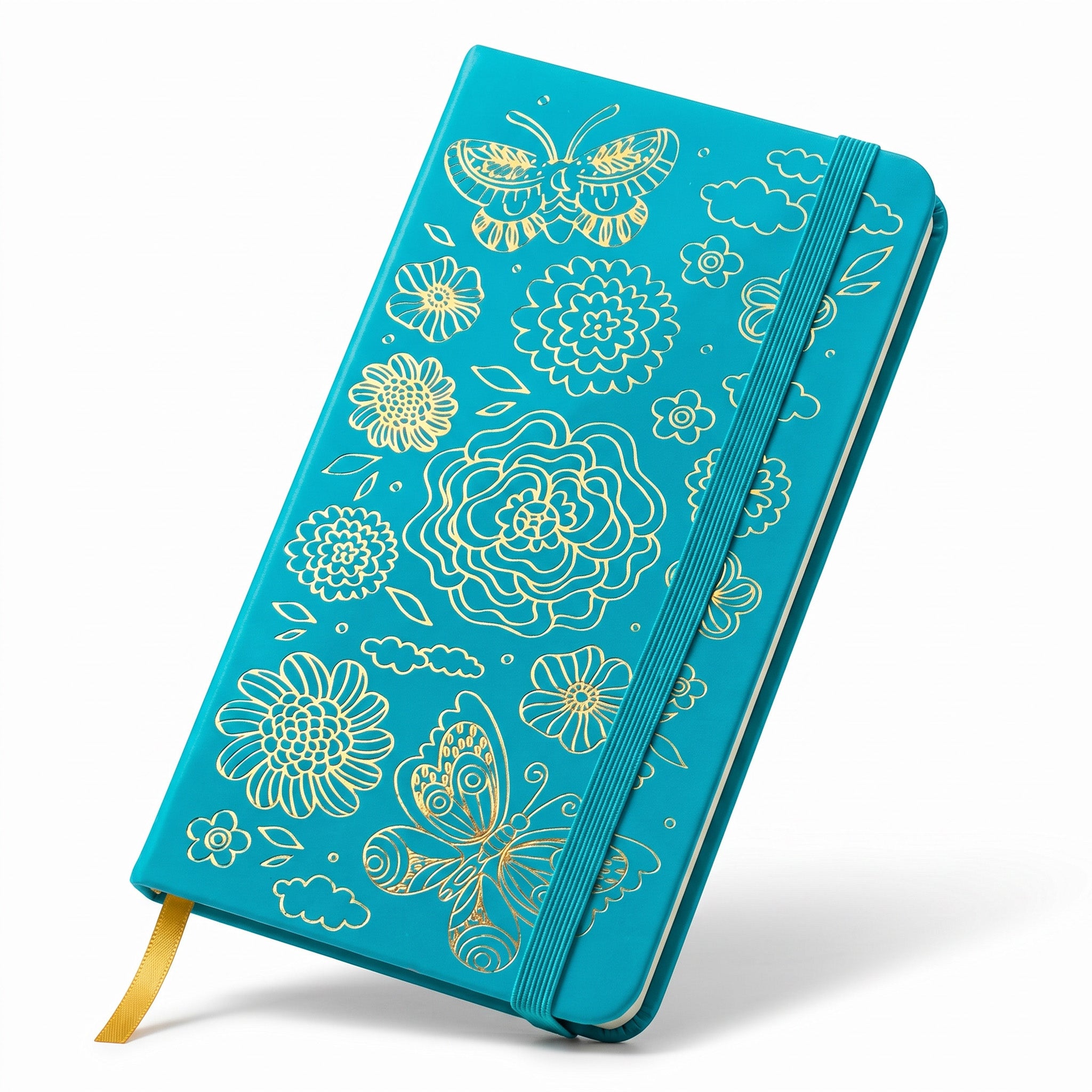 BUKE Butterfly Floral B6 Dot Grid Notebook Faux PU Leather Cover-zoom-12