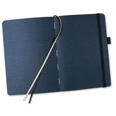 A5 Black Paper Bullet Journal Dot Grid Notebook - moon's eclipse - bukenotebook