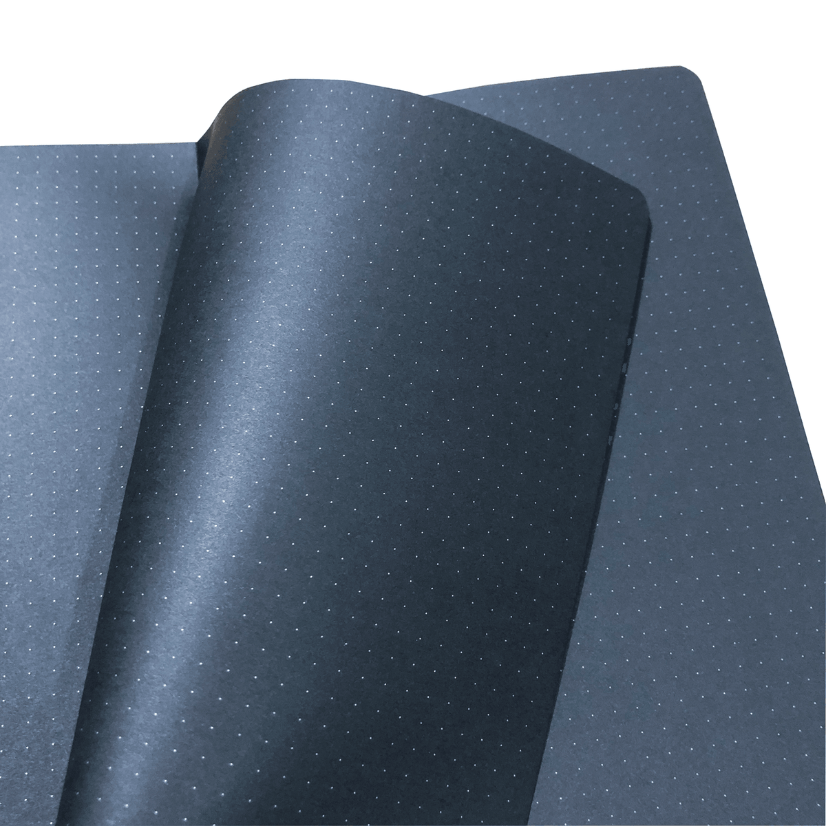 A5 Black Paper Bullet Journal Dot Grid Notebook - Moon Stars - bukenotebook