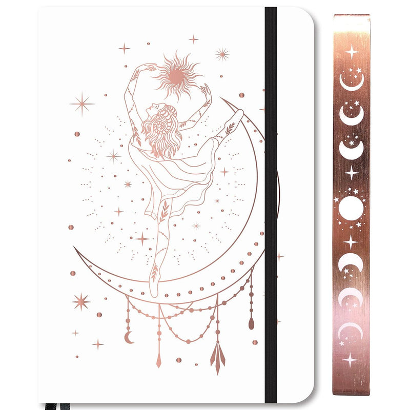 180GSM Bambuspapier A5 Bullet Dotted Journal Punktraster Notizbuch ROSÉGOLD Kanten und Gravur MONDE BUJO Liebhaber-zoom-