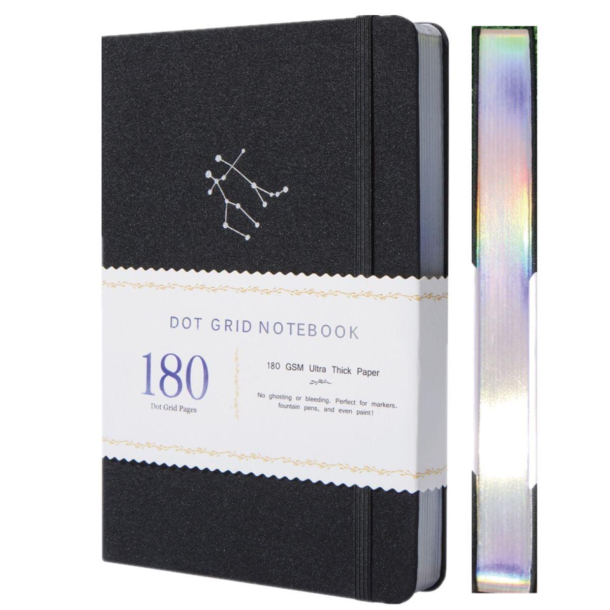 A5 Zodiac Gemini Bullet Journal Dot Grid Notebook - bukenotebook