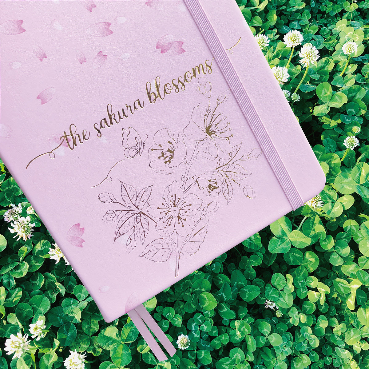 Cherry Blossoms Dotted Notebook - bukenotebook