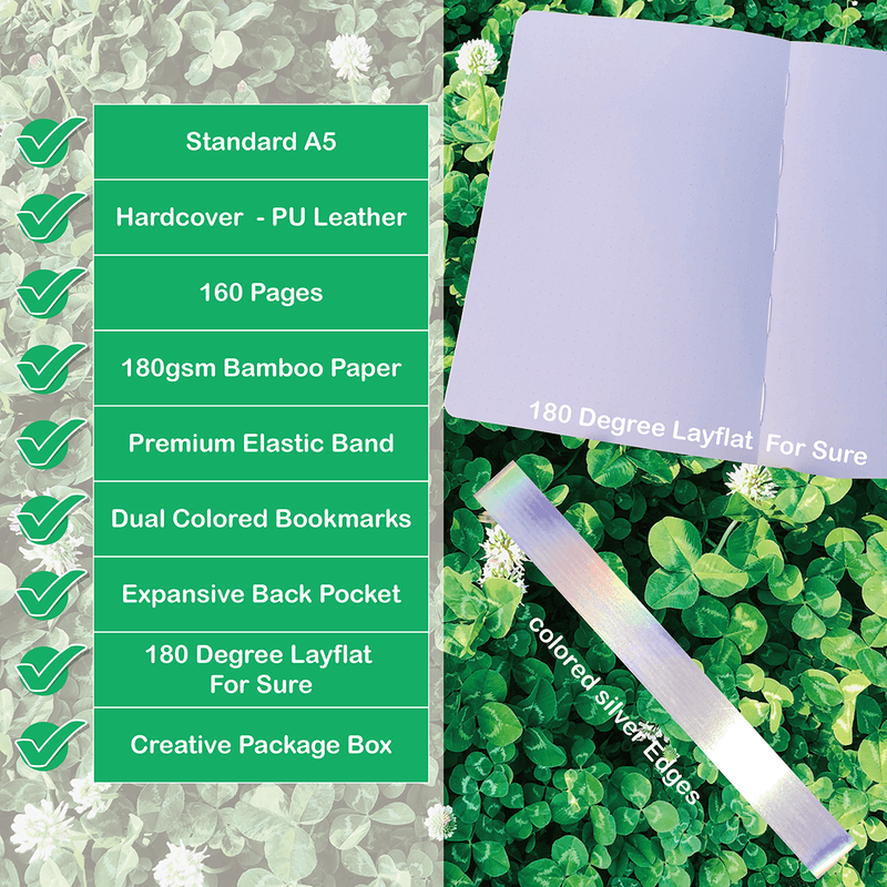 180gsm Bamboo Paper A5 Lovely bee Bullet Dotted Notebook Bullet Journal-zoom-