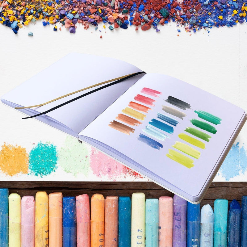 8X8 Square Hardcover SKetchbook Journal 180GSM Bamboo PAPER 128 Pages - Doe - bukenotebook