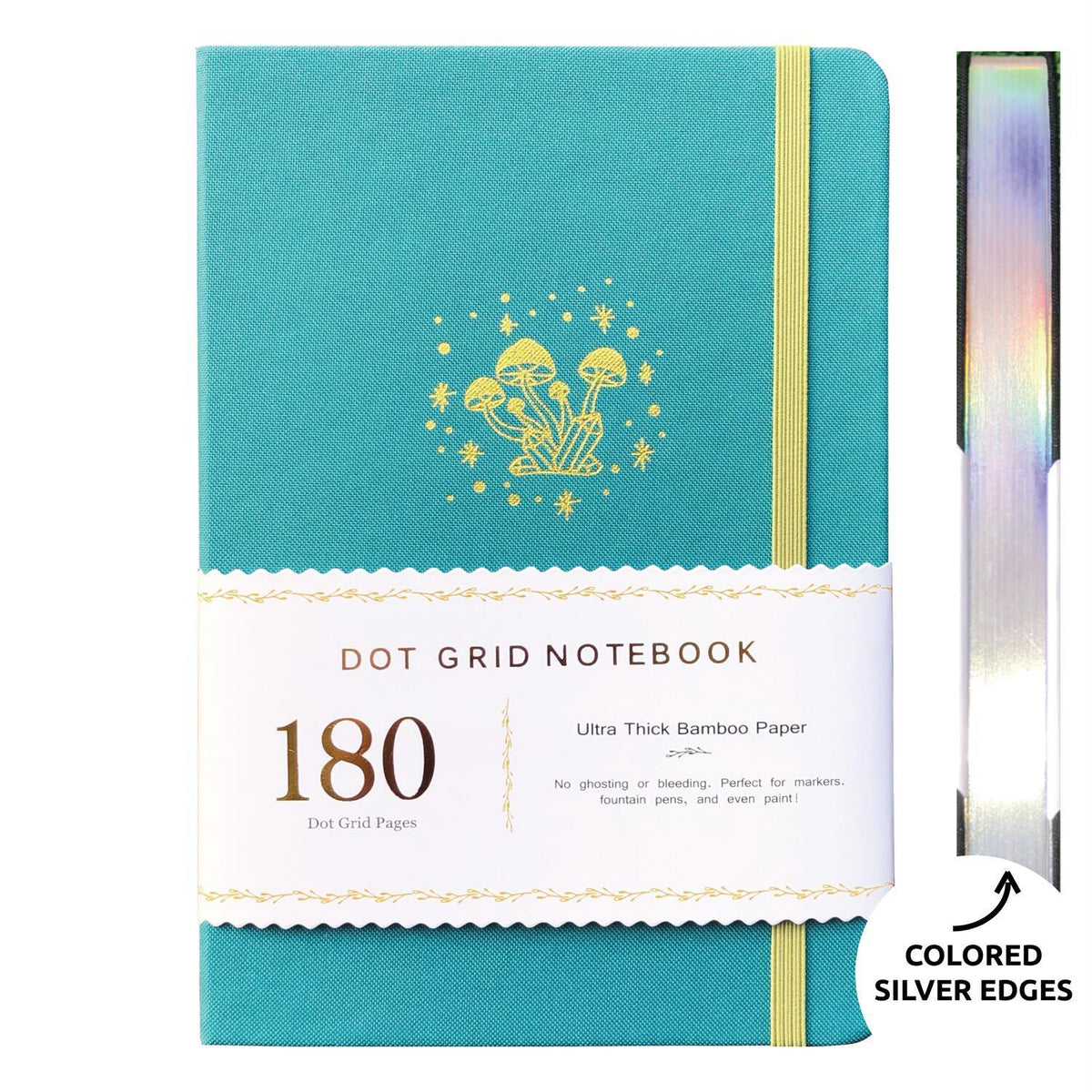 180gsm Bamboo Paper A5 Mysterious Mushroom Bullet Dotted Notebook Bullet Journal - bukenotebook