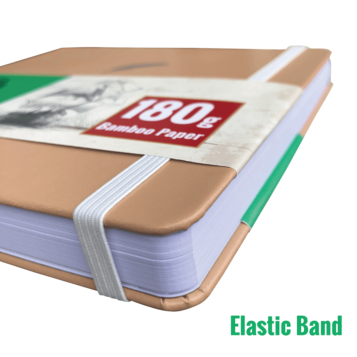 8X8 Square Hardcover SKetchbook Journal 180GSM Bamboo PAPER 128 Pages - Doe - bukenotebook