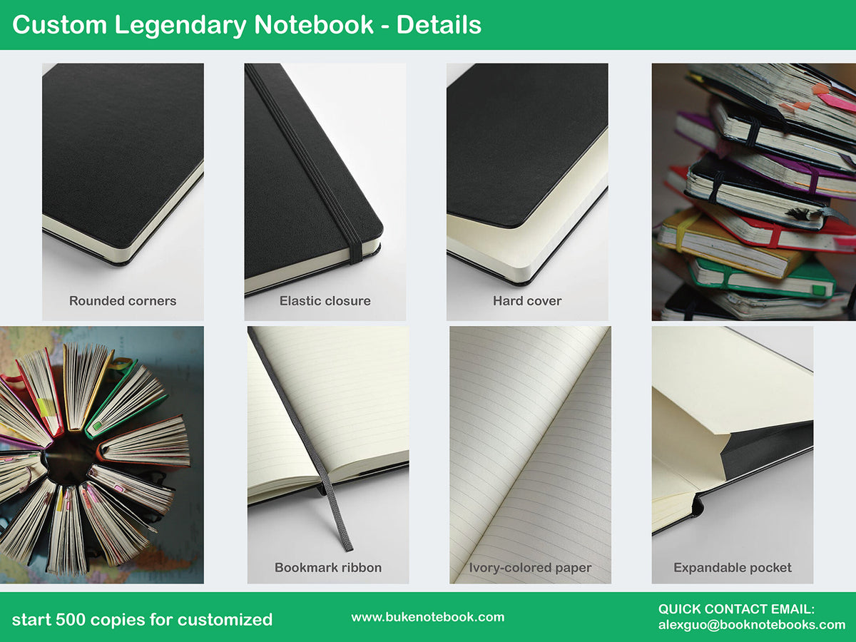Custom Legendary Notebook Moleskine Style Classic