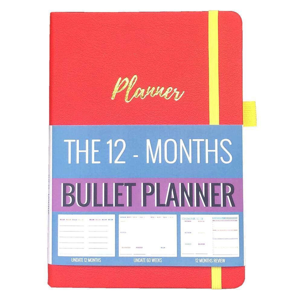 Agenda 2023 Daily Planner Life Goal Setting Undated Weekly Monthly Year Calendar Organizer Notebook - Fitness Yoga Habit - bukenotebook