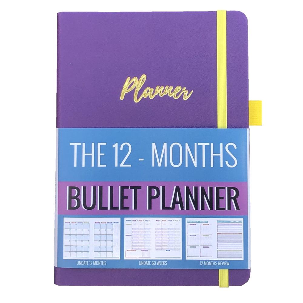 Agenda 2023 Daily Planner Life Goal Setting Undated Weekly Monthly Year Calendar Organizer Notebook - Fitness Yoga Habit - bukenotebook