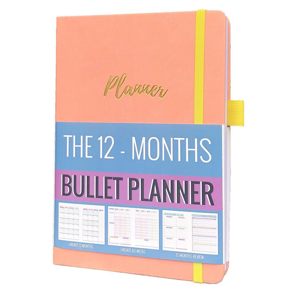 Agenda 2023 Daily Planner Life Goal Setting Undated Weekly Monthly Year Calendar Organizer Notebook - Fitness Yoga Habit - bukenotebook