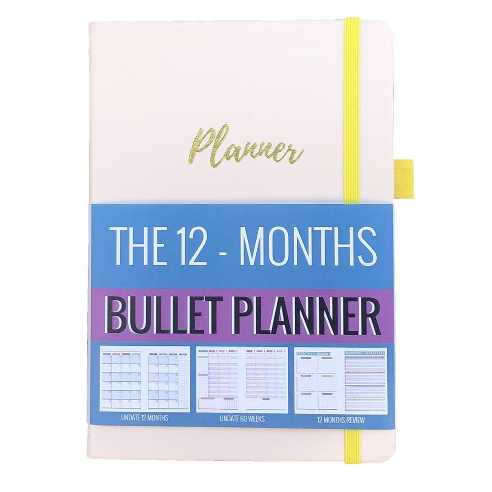 Agenda 2023 Daily Planner Life Goal Setting Undated Weekly Monthly Year Calendar Organizer Notebook - Fitness Yoga Habit - bukenotebook