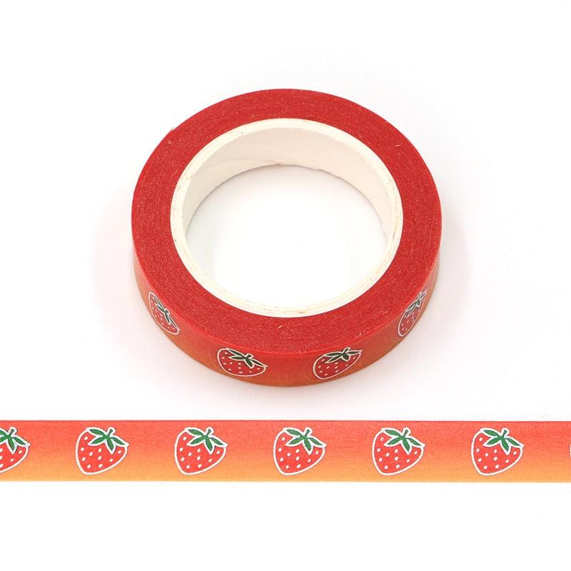 BUKE Vintage date maple leaf Foil Masking Washi Tape Decorative Adhesive Tape Diy Scrapbooking Sticker Label Stationery - bukenotebook