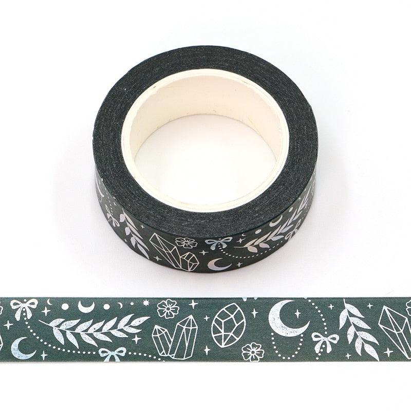 BUKE Vintage date maple leaf Foil Masking Washi Tape Decorative Adhesive Tape Diy Scrapbooking Sticker Label Stationery - bukenotebook