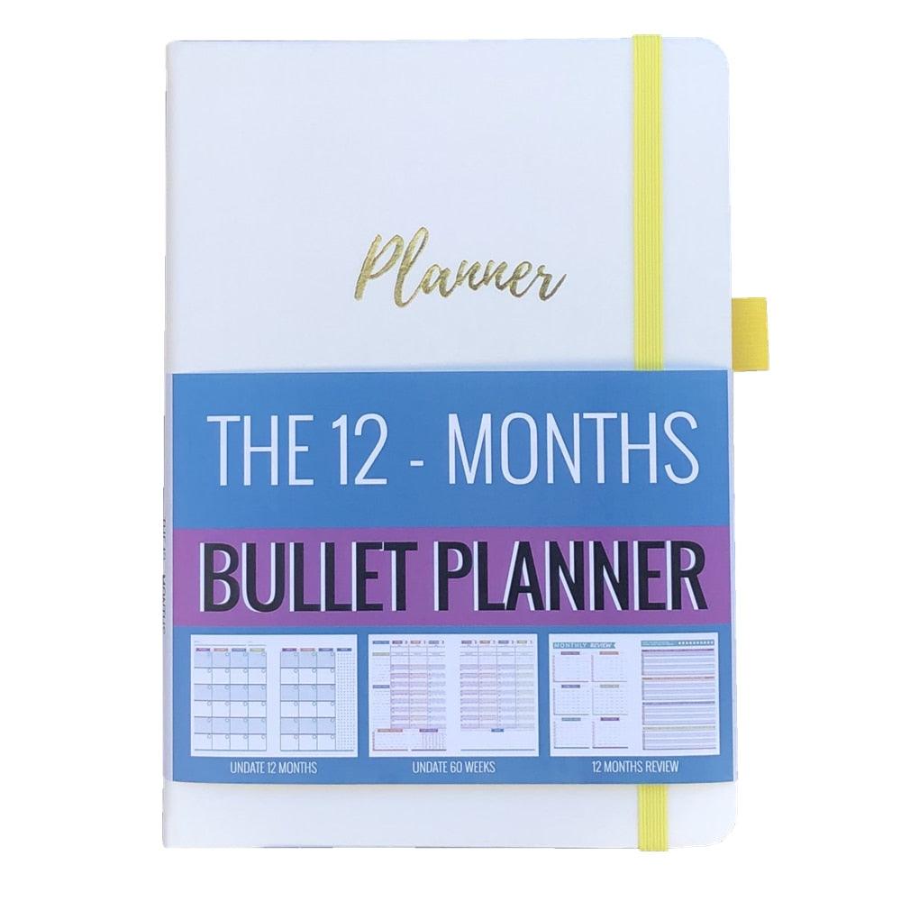 Agenda 2023 Daily Planner Life Goal Setting Undated Weekly Monthly Year Calendar Organizer Notebook - Fitness Yoga Habit - bukenotebook