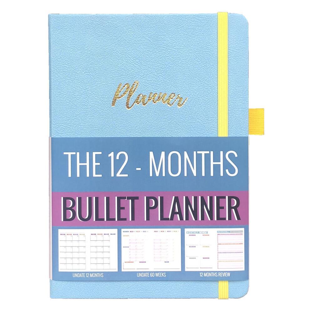 Agenda 2023 Daily Planner Life Goal Setting Undated Weekly Monthly Year Calendar Organizer Notebook - Fitness Yoga Habit - bukenotebook