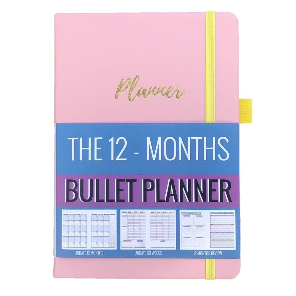 Agenda 2023 Daily Planner Life Goal Setting Undated Weekly Monthly Year Calendar Organizer Notebook - Fitness Yoga Habit - bukenotebook