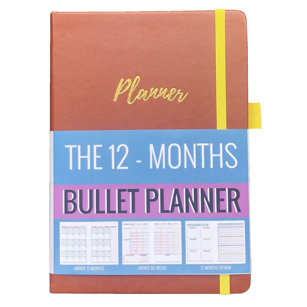 Agenda 2023 Daily Planner Life Goal Setting Undated Weekly Monthly Year Calendar Organizer Notebook - Fitness Yoga Habit - bukenotebook