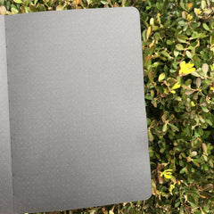 A5 Black Paper Mystical Eye Bullet Dotted Journal Dot Grid Notebook - bukenotebook