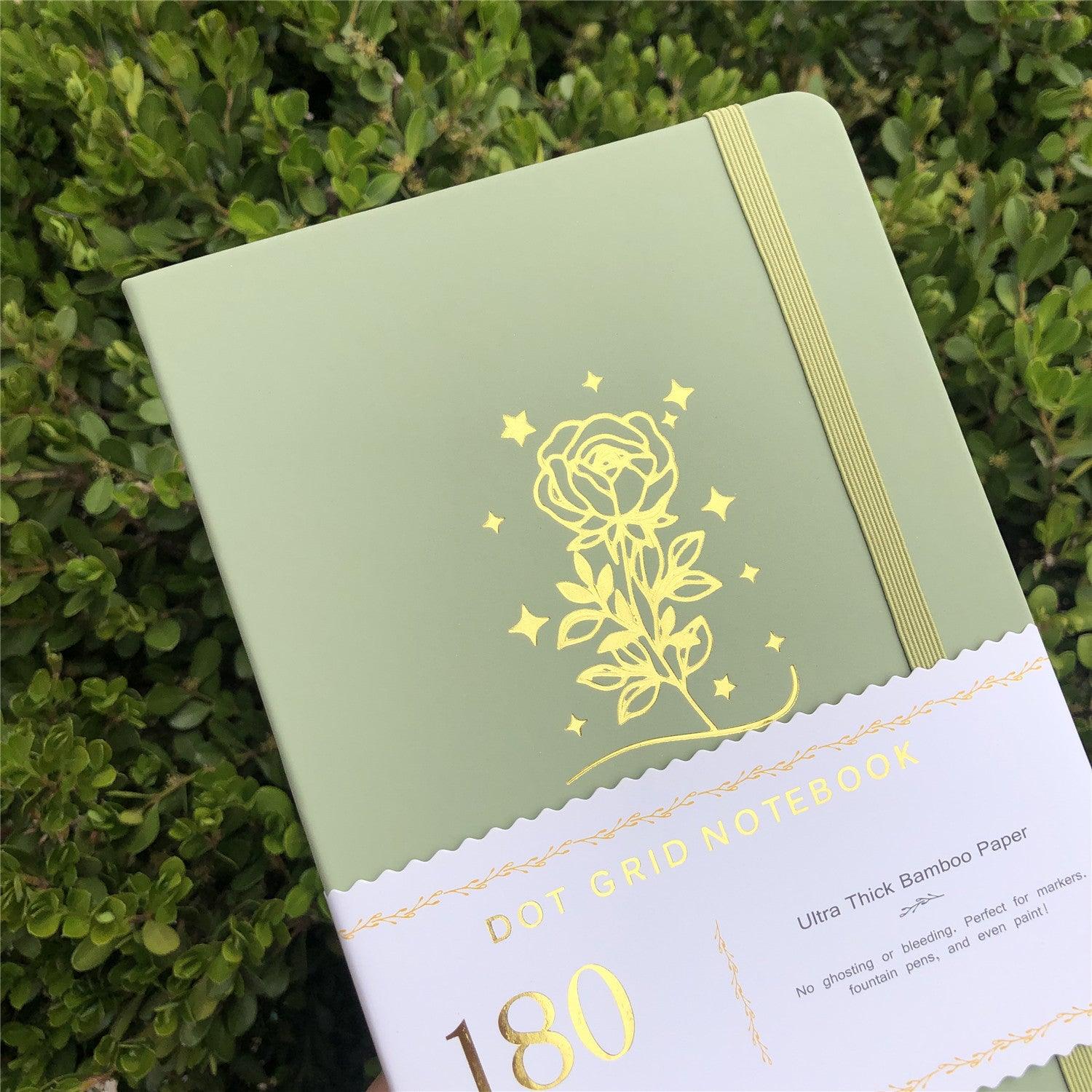 Custom Bullet Dotted Journal, 180g Bamboo Paper, PU Leather Hardcover, Only US$219/100PCS  ITEM NO#11051609 - bukenotebook