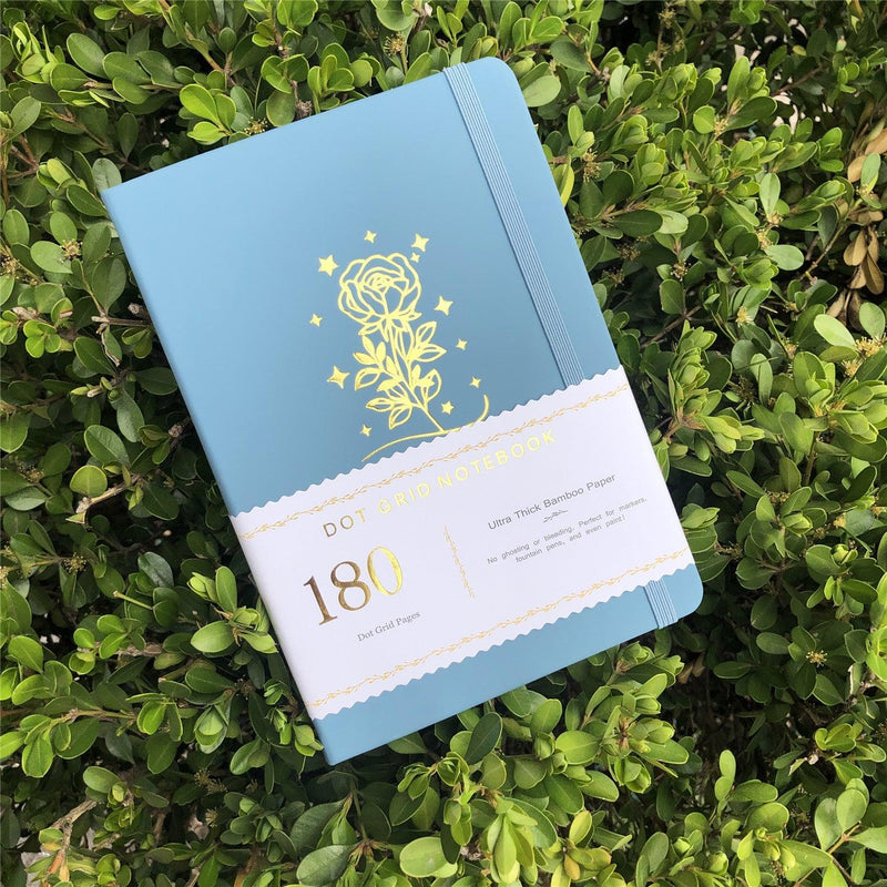 Journal à pois personnalisé, papier de bambou 180 g, couverture rigide en cuir PU, seulement 219 $ US/100 pièces -zoom-