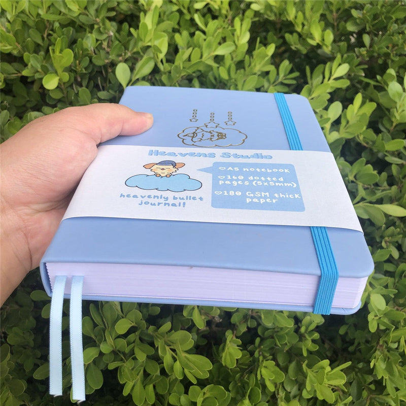 Journal à pois personnalisé, papier de bambou 180 g, couverture rigide en cuir PU, seulement 219 $ US/100 pièces -zoom-