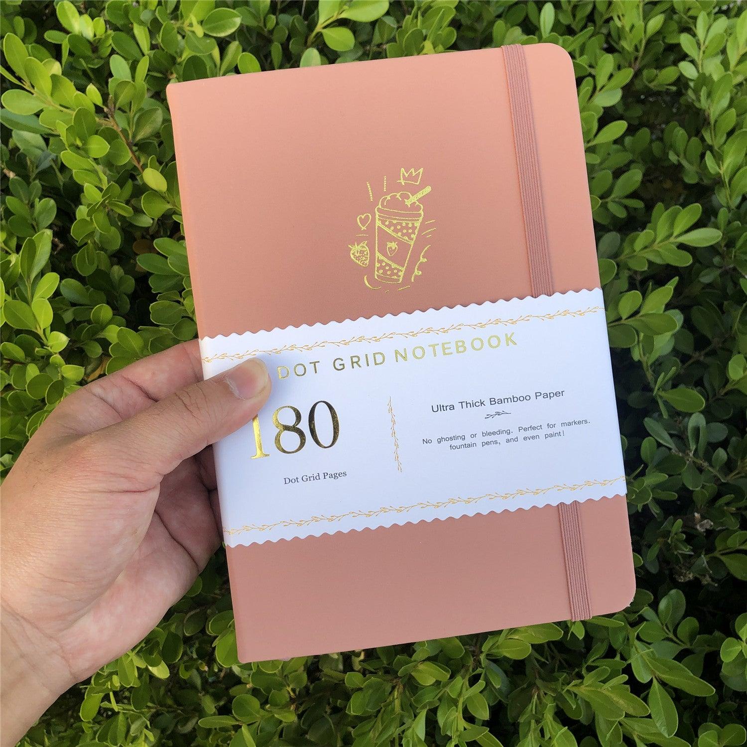 Custom Bullet Dotted Journal, 180g Bamboo Paper, PU Leather Hardcover, Only US$219/100PCS  ITEM NO#11051532 - bukenotebook