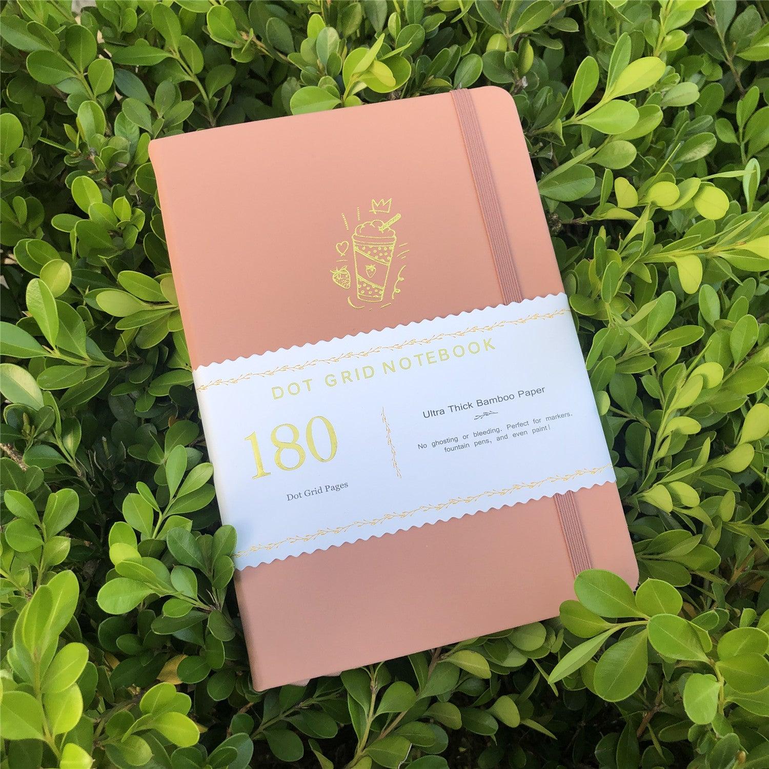 Custom Bullet Dotted Journal, 180g Bamboo Paper, PU Leather Hardcover, Only US$219/100PCS  ITEM NO#11051532 - bukenotebook