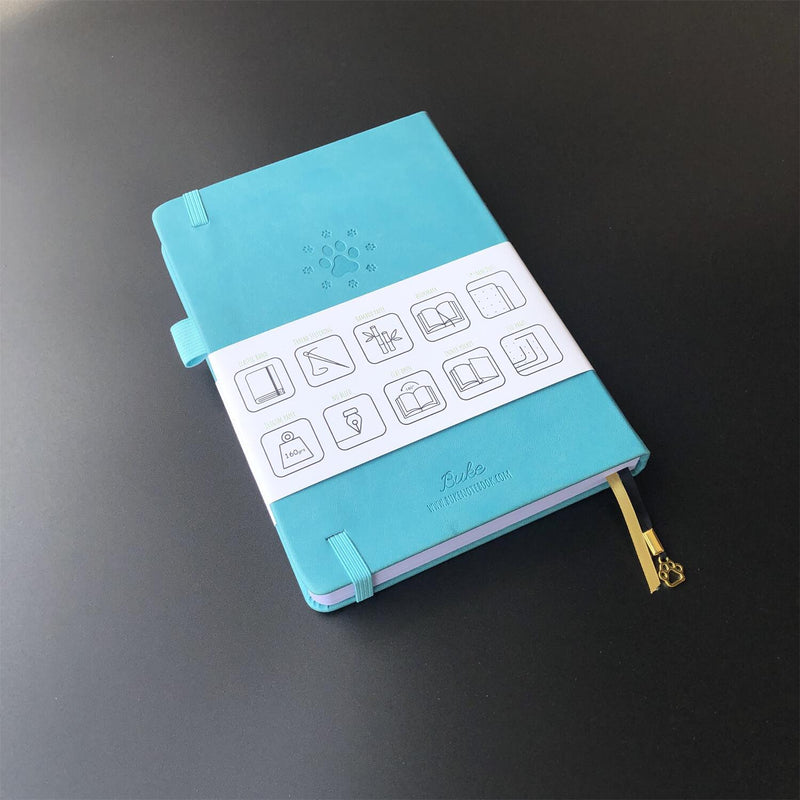Bullet Dotted Journal 160GSM Bamboo Paper-NATURE WORLD - Blue - bukenotebook