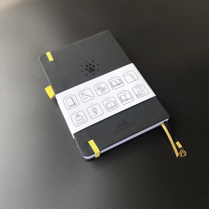 Bullet Dotted Journal 160GSM Bamboo Paper-NATURE WORLD - Black - bukenotebook