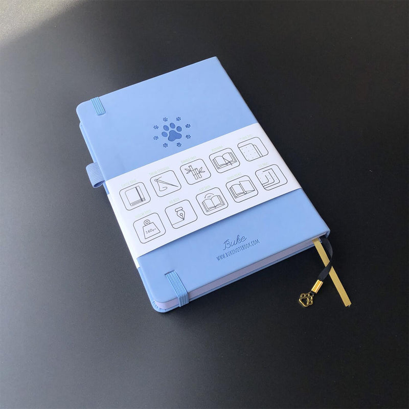 Bullet Dotted Journal 160GSM Bamboo Paper-NATURE WORLD - Blue Mist - bukenotebook