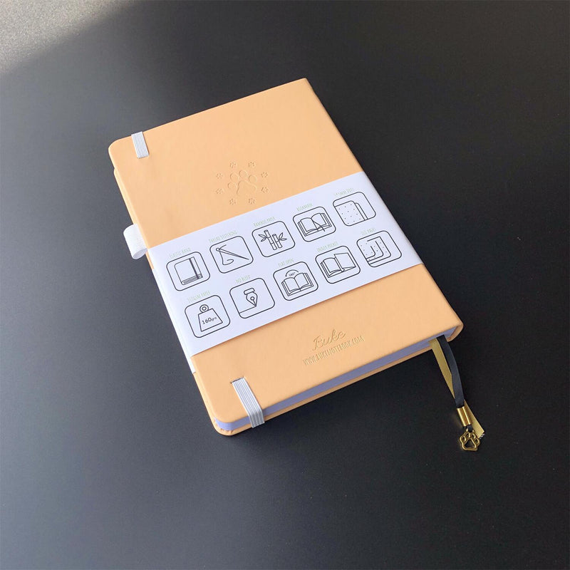 Bullet Dotted Journal 160GSM Bamboo Paper-NATURE WORLD - Warn Apricot - bukenotebook