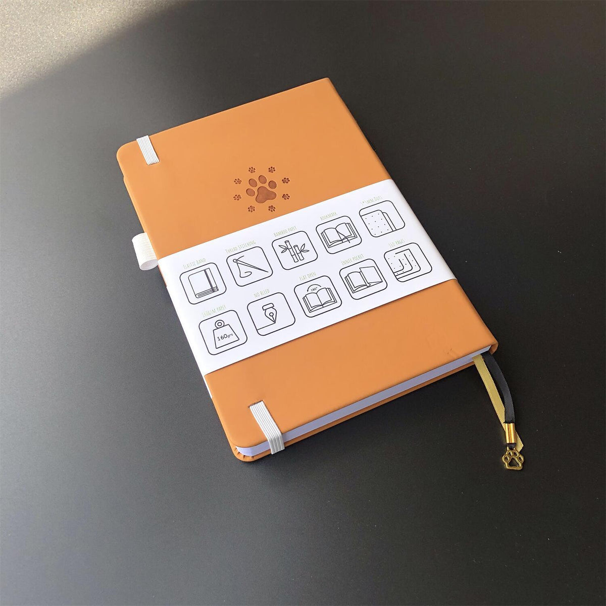 Bullet Dotted Journal 160GSM Bamboo Paper-NATURE WORLD - Brown - bukenotebook