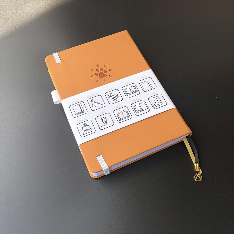 Bullet Dotted Journal 160GSM Bamboo Paper-NATURE WORLD - Brown - bukenotebook