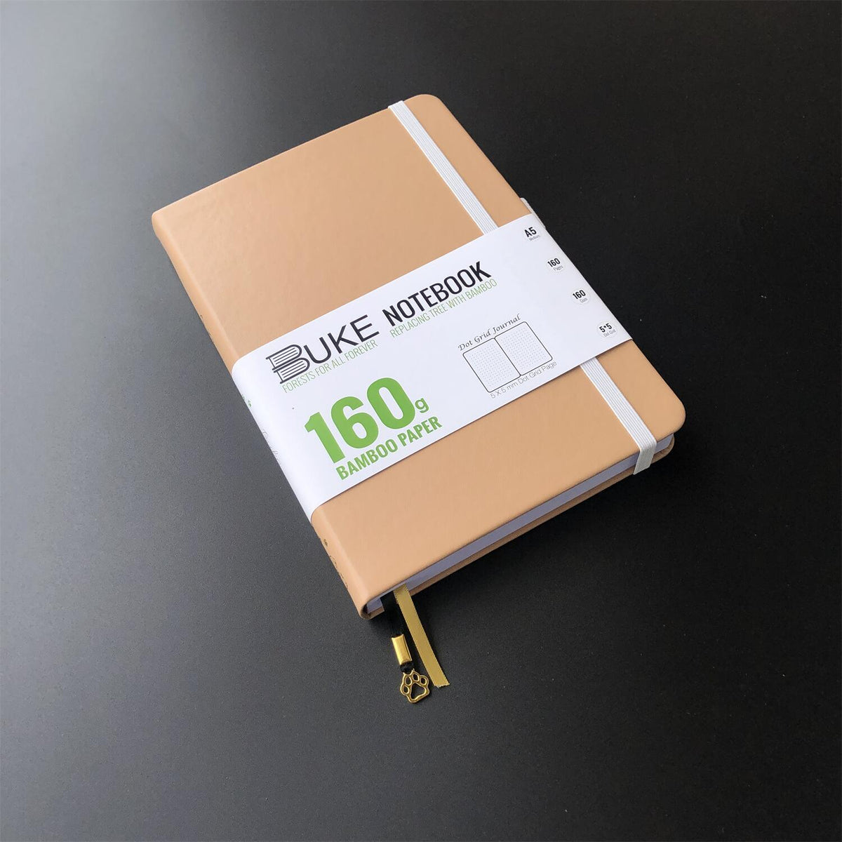 Bullet Dotted Journal 160GSM Bamboo Paper-NATURE WORLD - Doe - bukenotebook
