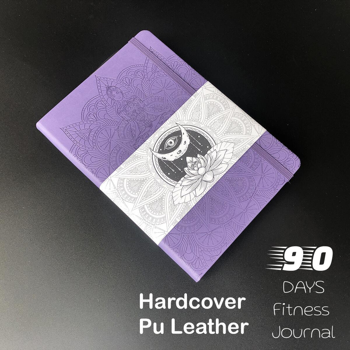 90 Days Fitness Journal Planner - Purple - bukenotebook