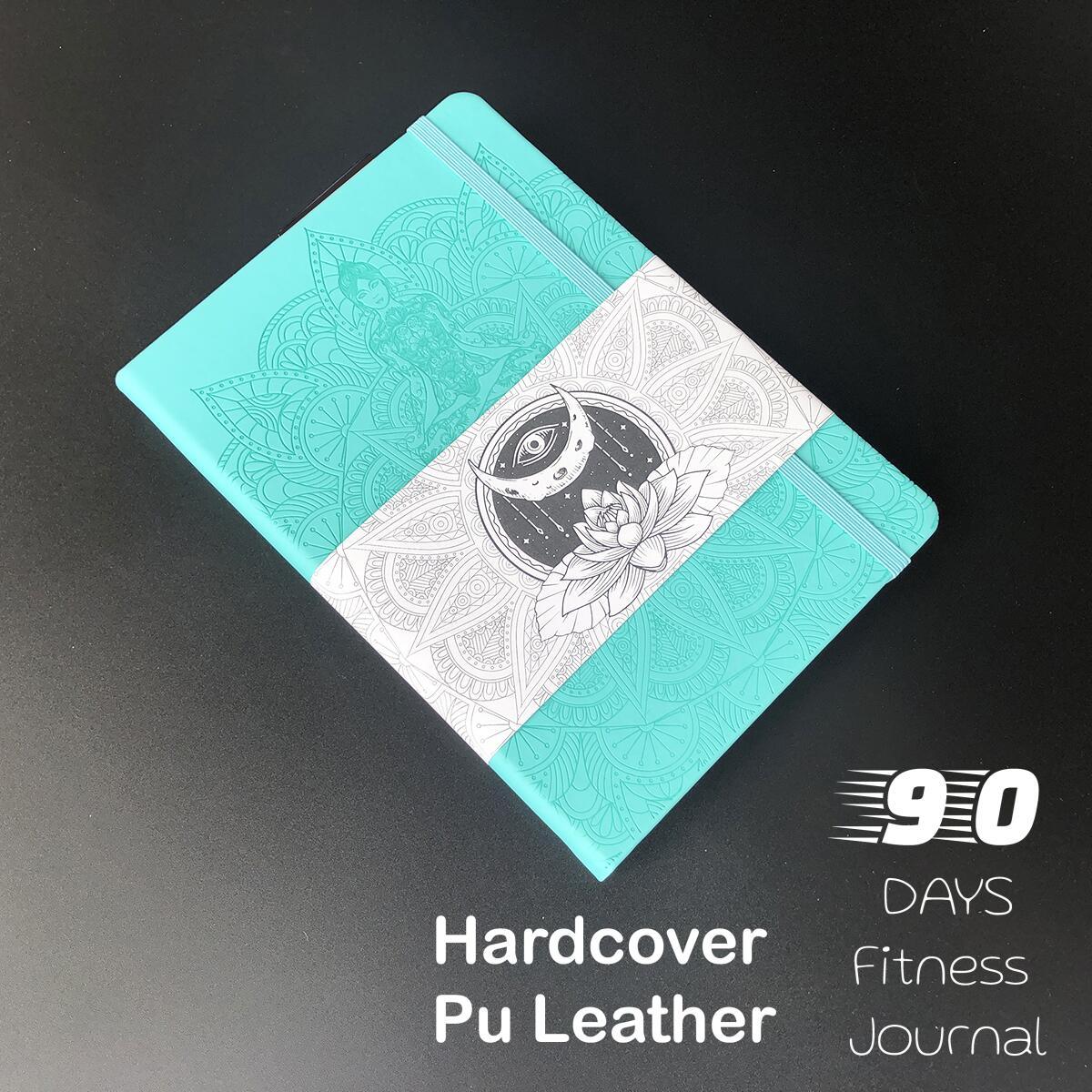 90 Days Fitness Journal Planner - Blue Mist - bukenotebook