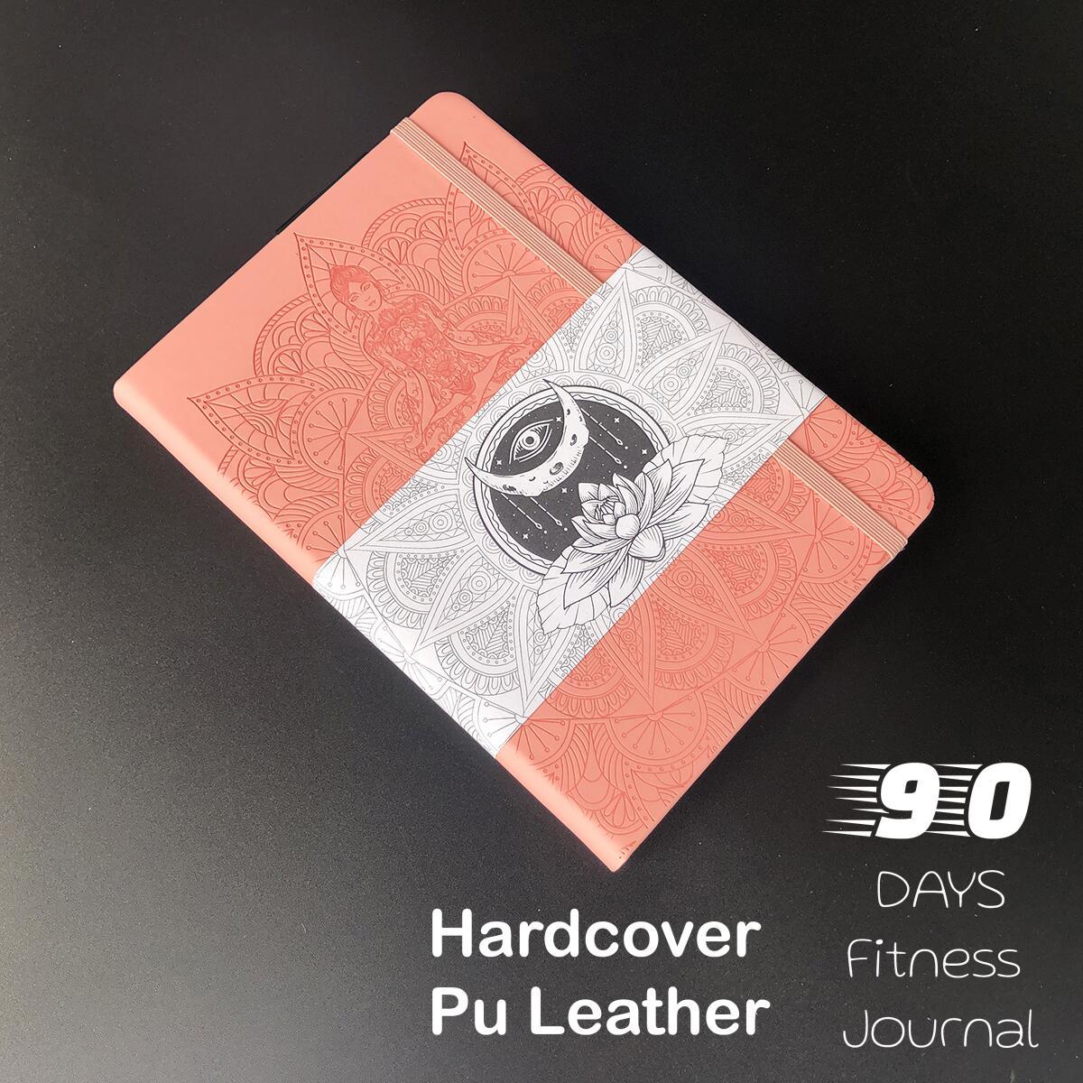 90 Days Fitness Journal Planner - Rose Gold - bukenotebook