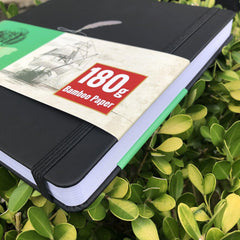 8X8 Square Hardcover SKetchbook Journal 180GSM Bamboo PAPER 128 Pages - Black - bukenotebook