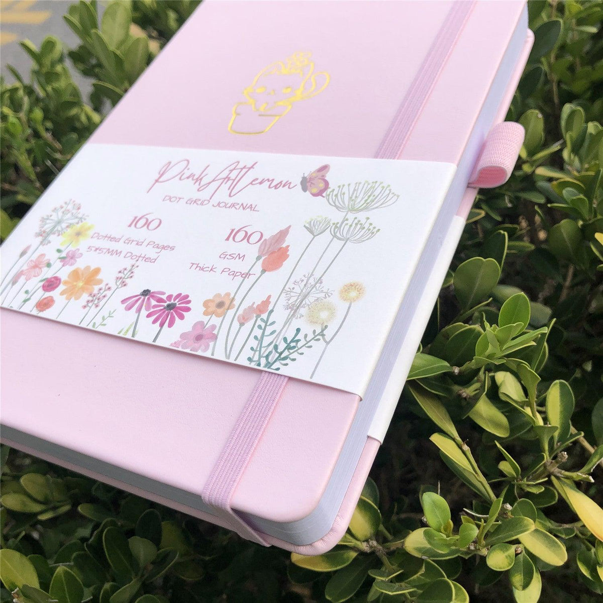 Custom Bullet Dotted Journal, Light Pink PU Leather Hardcover, Only US$199/100PCS  ITEM NO#10282117 - bukenotebook