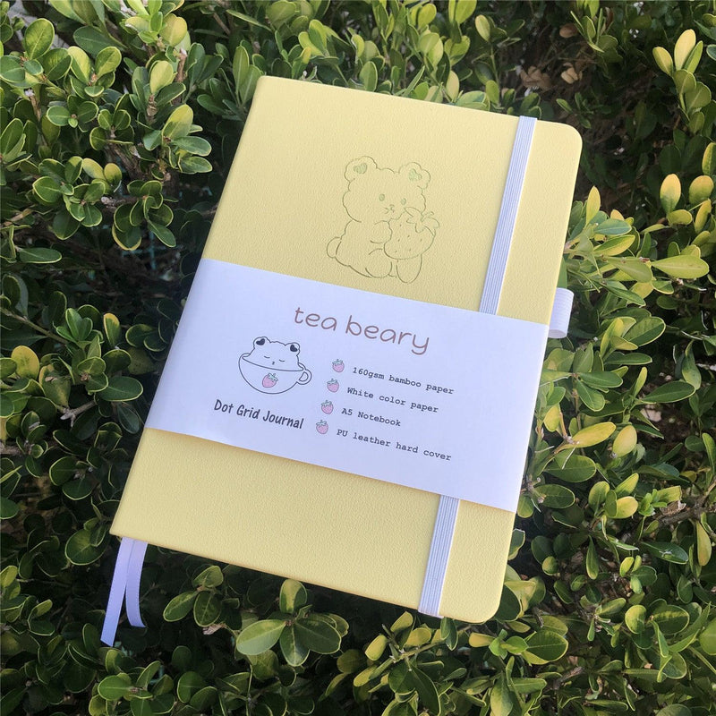 Journal à pois personnalisé, joli ours en cuir PU, couverture rigide, seulement 199 $ US/100 pièces, article n° 10282119 -zoom-