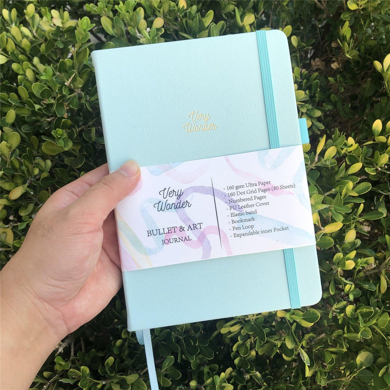 Custom Bullet Journal, A5 Dot Grid Notebook, PU Leather Blue Hardcover, Only US$199/100PCS  ITEM NO#10282132-zoom-
