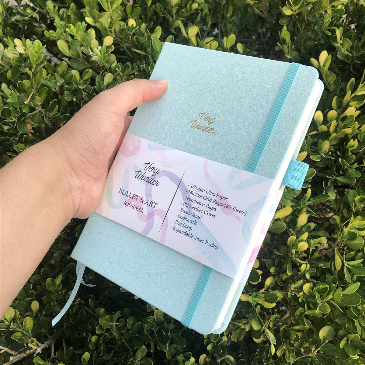 Custom Bullet Journal, A5 Dot Grid Notebook, PU Leather Blue Hardcover, Only US$199/100PCS  ITEM NO#10282132 - bukenotebook