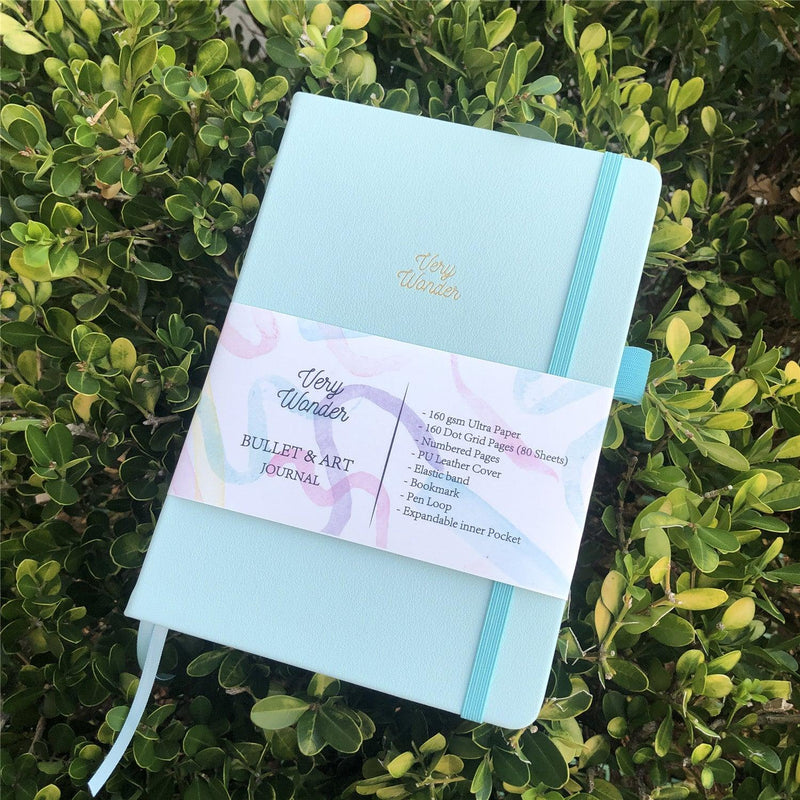 Custom Bullet Journal, A5 Dot Grid Notebook, PU Leather Blue Hardcover, Only US$199/100PCS  ITEM NO#10282132-zoom-
