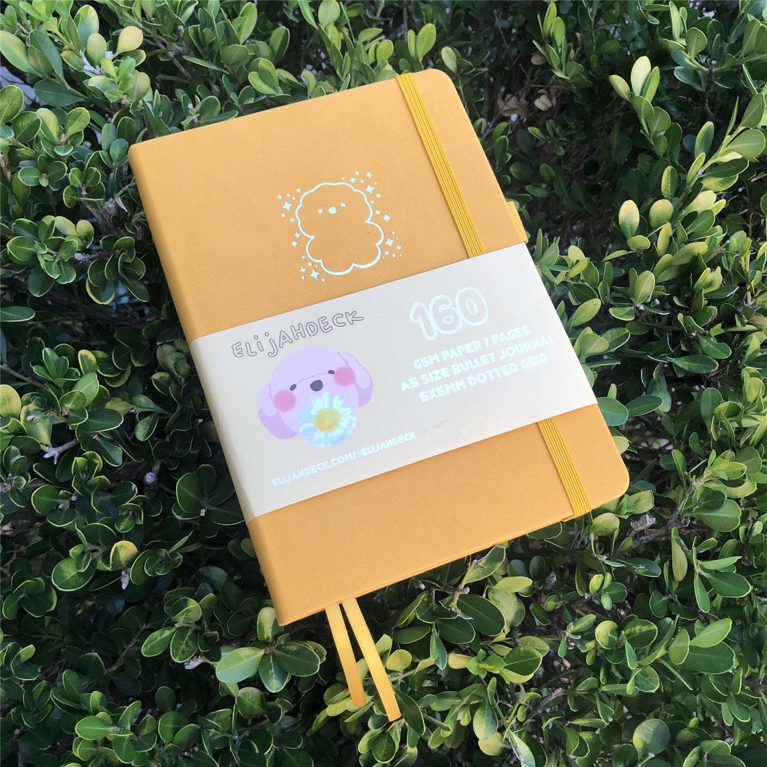 Custom Bullet Dotted Journal, Orange PU Leather Hardcover, Only US$199/100PCS  ITEM NO#10282120 - bukenotebook