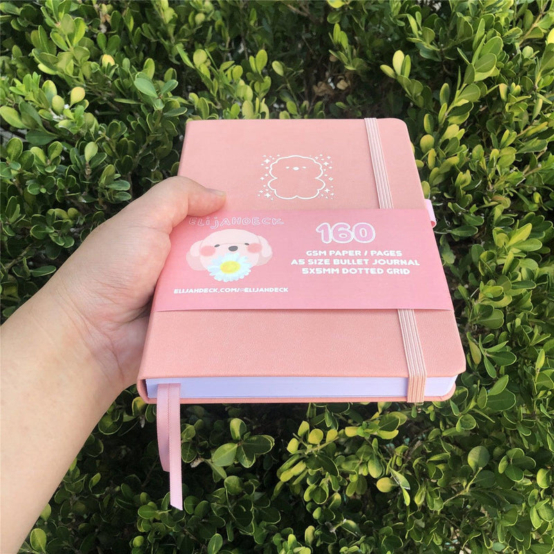 Custom Bullet Dotted Journal, Flamingo Red PU Leather Hardcover, Only US$199/100PCS  ITEM NO#10282115-zoom-